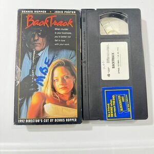 BackTrack VHS 1992 Directors Cut‎ Dennis Hopper Jodie Foster Vestron Video 19952